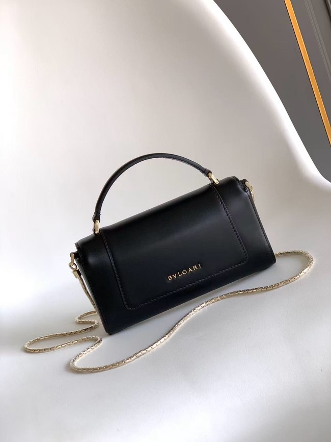 Bvlgari Serpenti Forever leather crossbody bag 289688 black