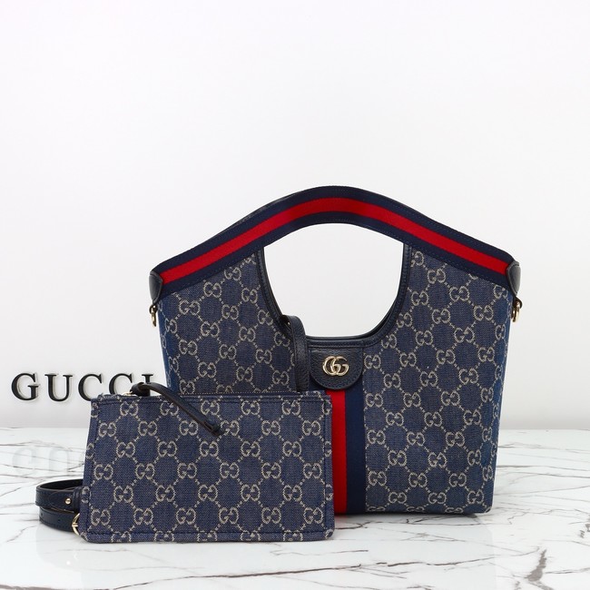Gucci Giglio small tote bag 860845 blue