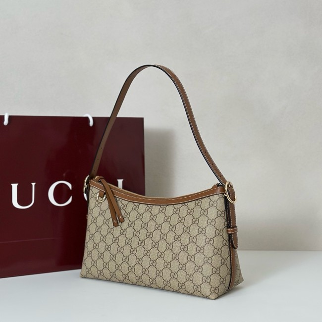 Gucci GG Emblem medium shoulder bag GG canvas 847449 brown