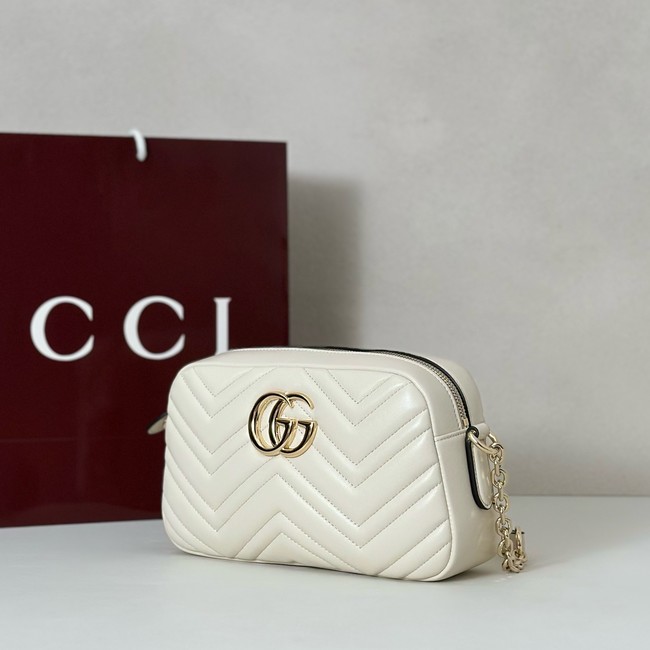 Gucci GG Marmont small camera bag 855273 white