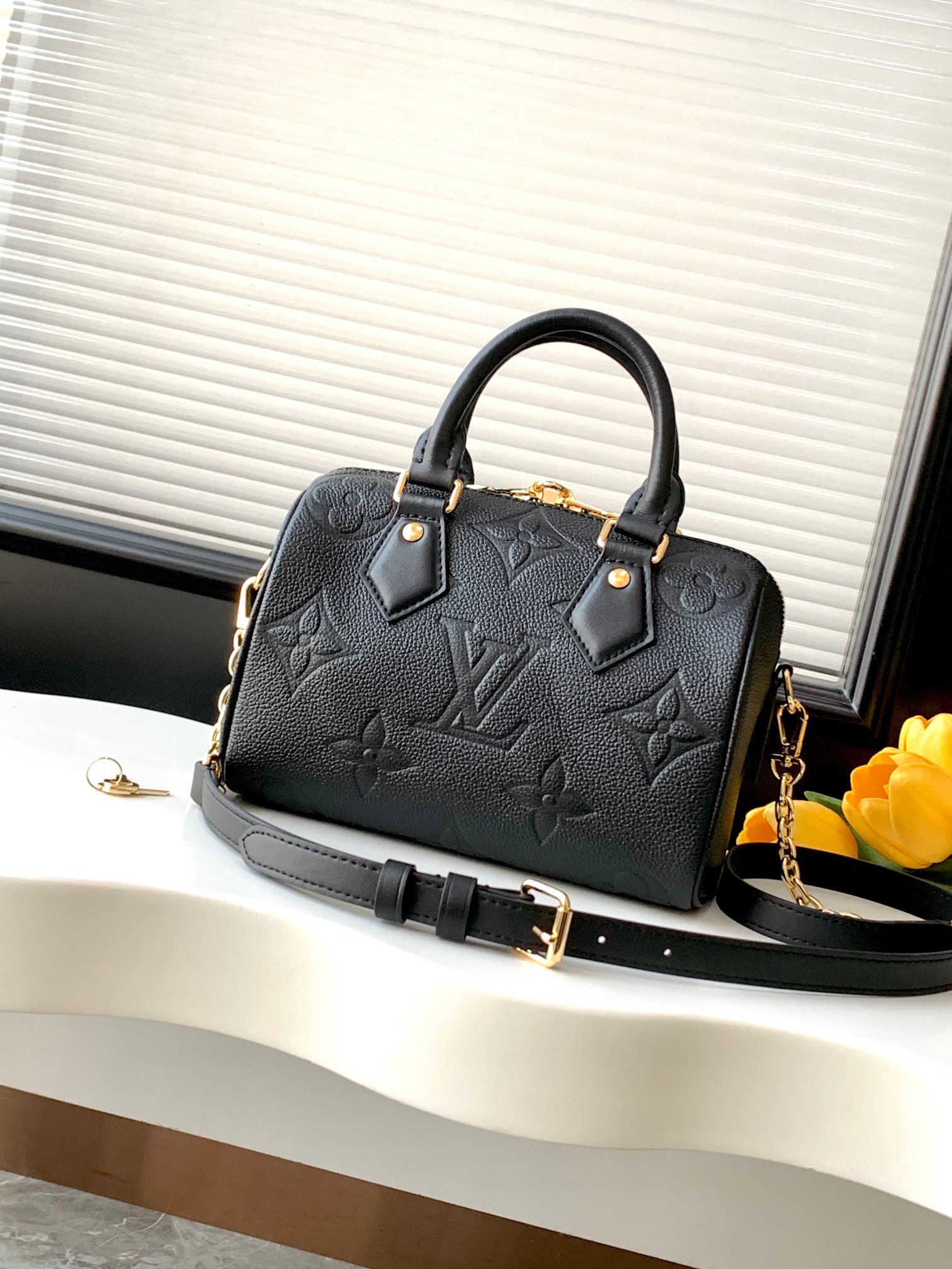 Louis Vuitton Speedy Bandouliere 25 M14043 Black