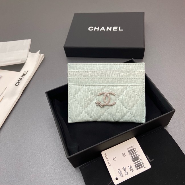 Chanel Classic Card Holder AP4814 light blue