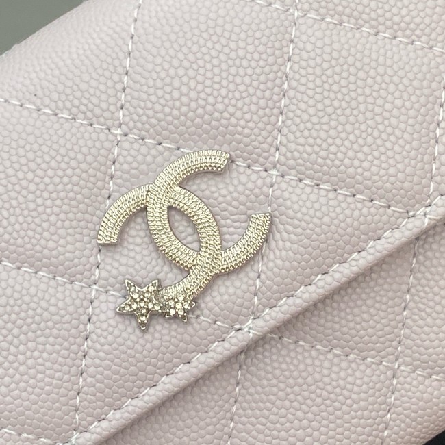 Chanel Long Flap Wallet AP3724 light gray