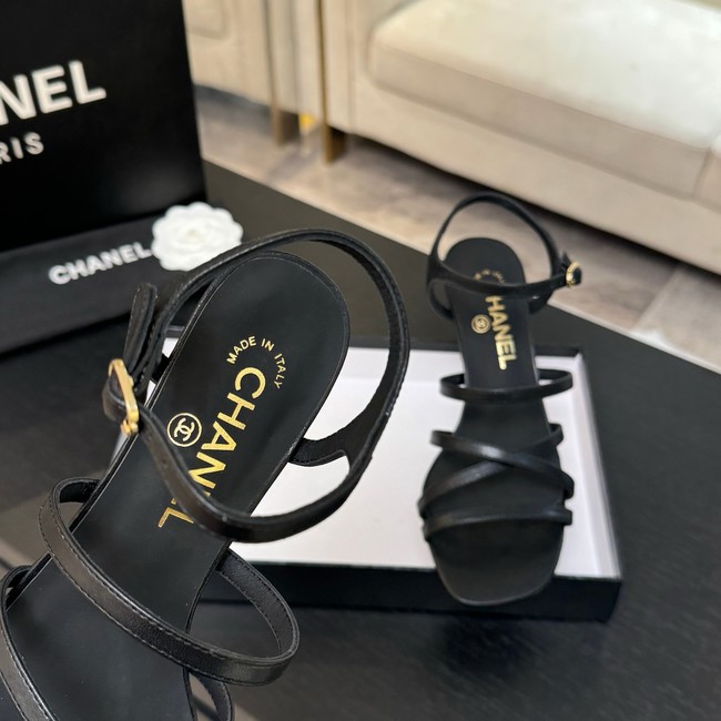 Chanel Sandals Patent Calfskin G46902-1