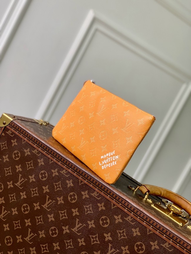 Louis Vuitton NEW Key Pouch M M27109 Saffron Yellow
