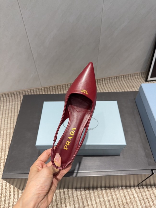 Prada leather slingback pumps 1I901M-7