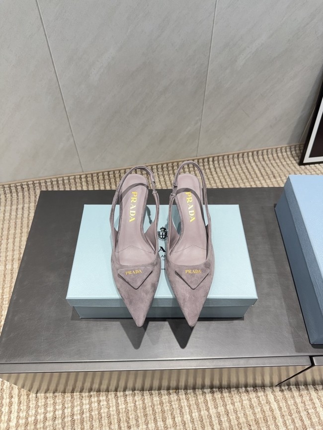 Prada leather slingback pumps 87220-1