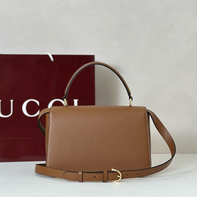 Gucci Siena medium top handle bag 855535 brown 