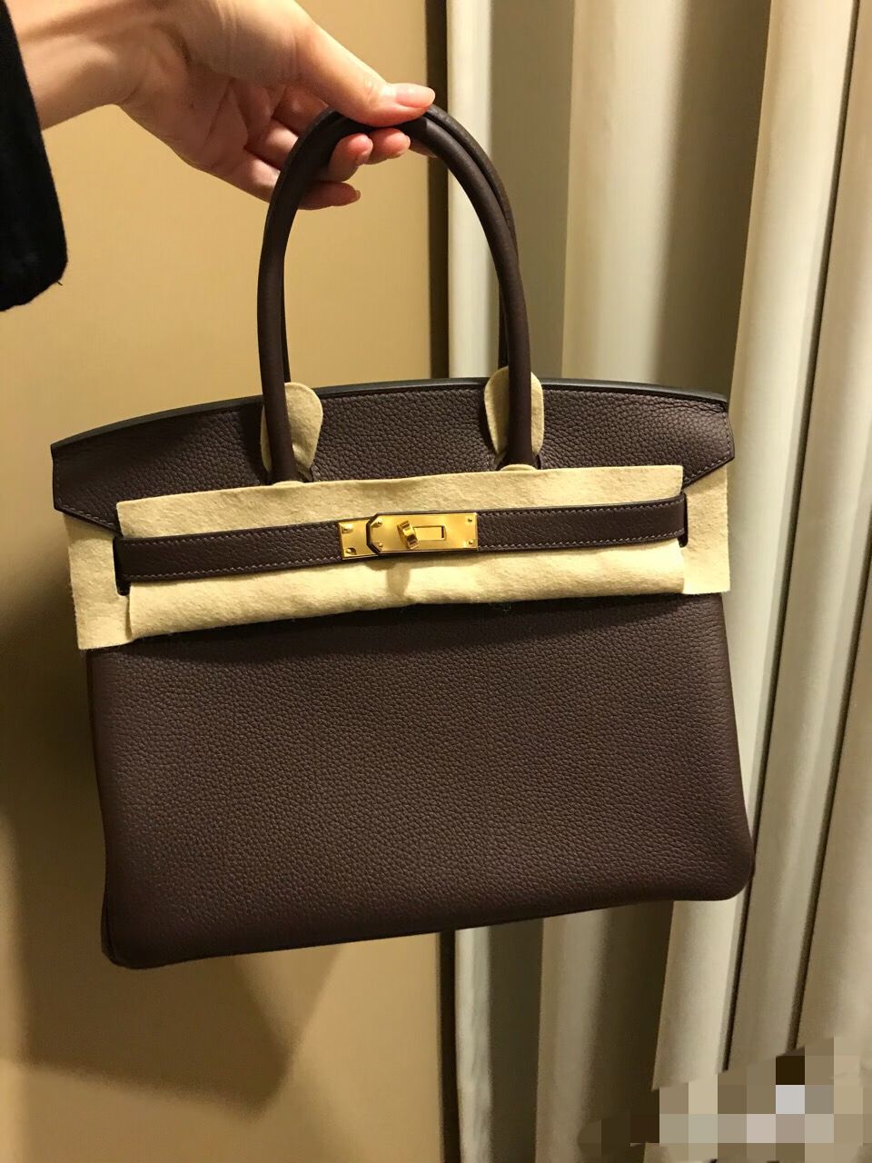 Hermes Original Togo Leather HB30O Coffee