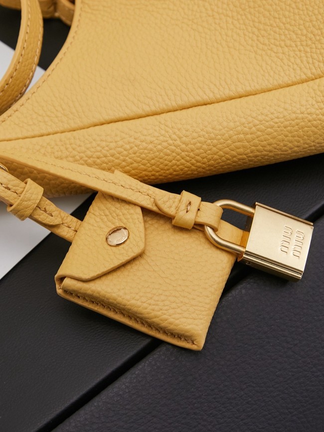 MIUMIU leather Shoulder Bag 5BE098 Apricot