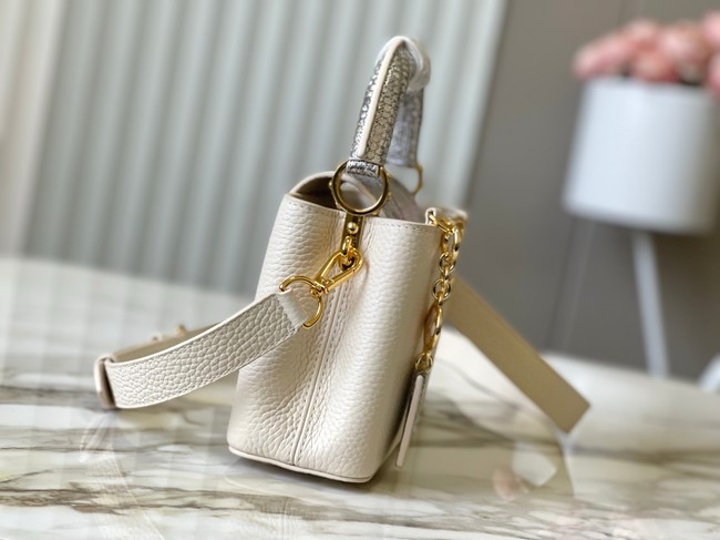 Louis Vuitton Capucines Mini M89369 Cream&gold Snake skin