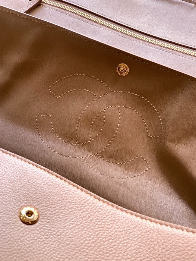 CHANEL Maxi Classic Handbag AS58601 Apricot