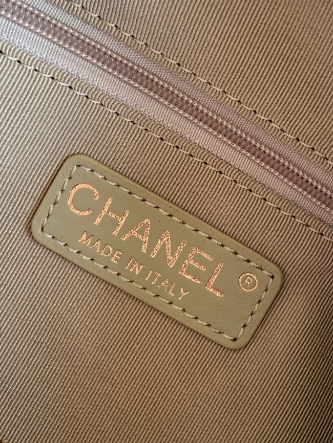 Chanel velvet Small Bowling Bag AS5792 Khaki