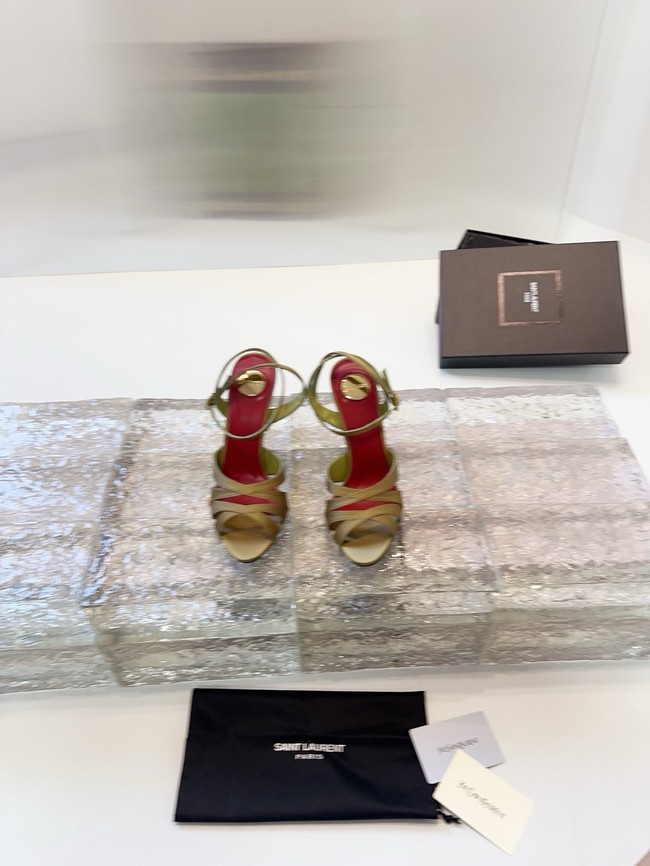 Saint Laurent CHANDELLE sandals in satin crepe 21047-2