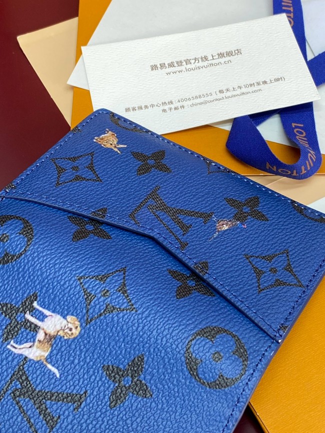 Louis Vuitton Passport Cover M27052 blue