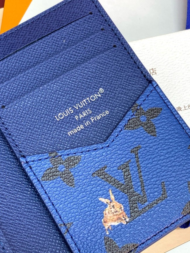 Louis Vuitton Passport Cover M27052 blue