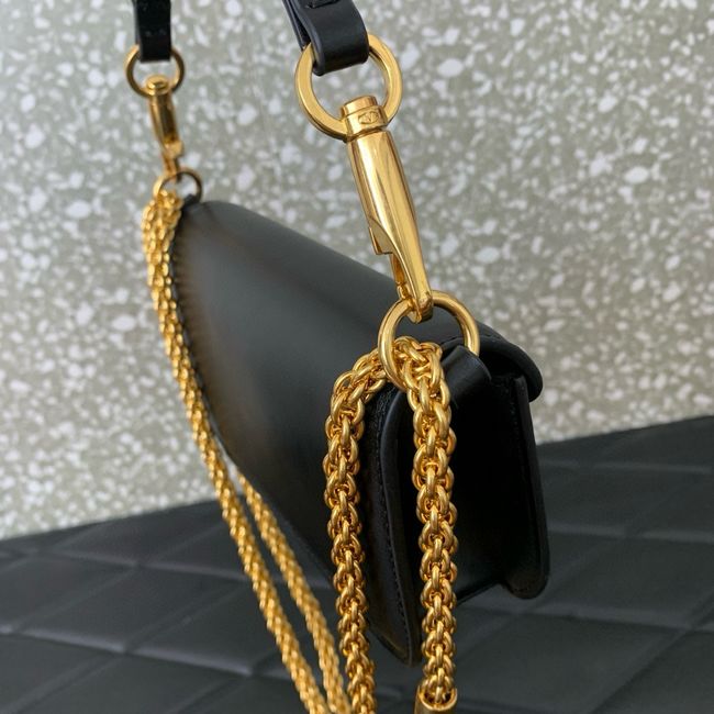 VALENTINO LOCO VLOGO SIGNATURE Small Leather bag WB0K53 BLACK
