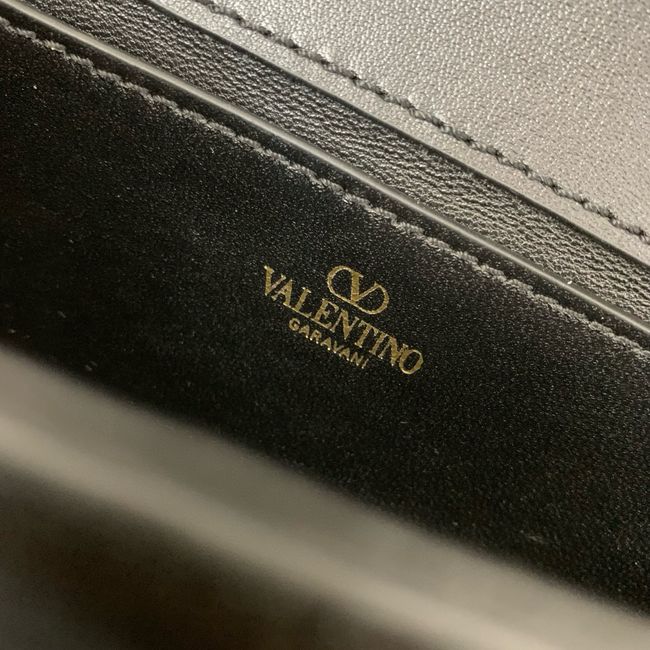 VALENTINO LOCO VLOGO SIGNATURE Small Leather bag WB0K53 BLACK