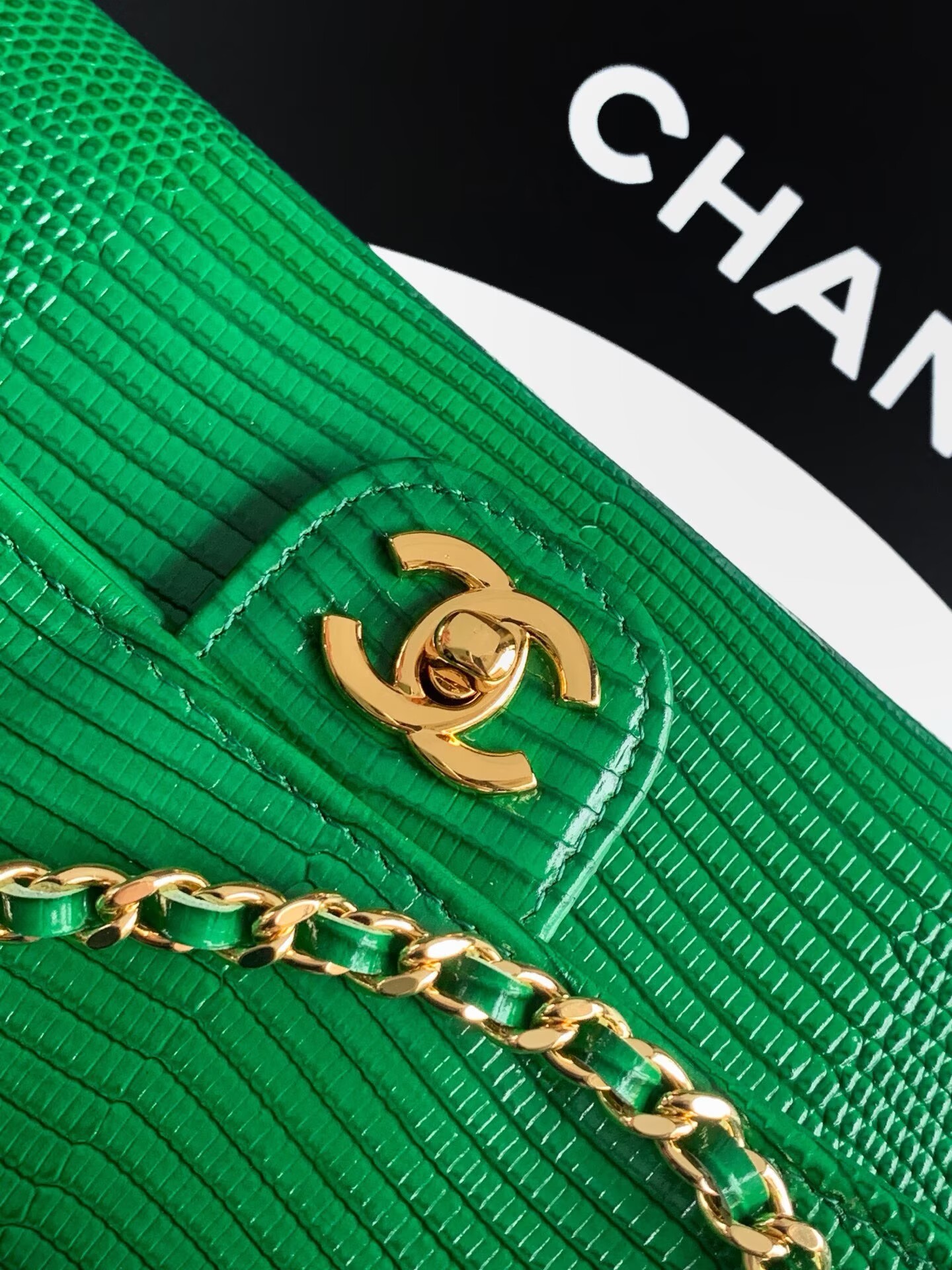 Chanel 26A Original Leather CC Handbag A6430 Green
