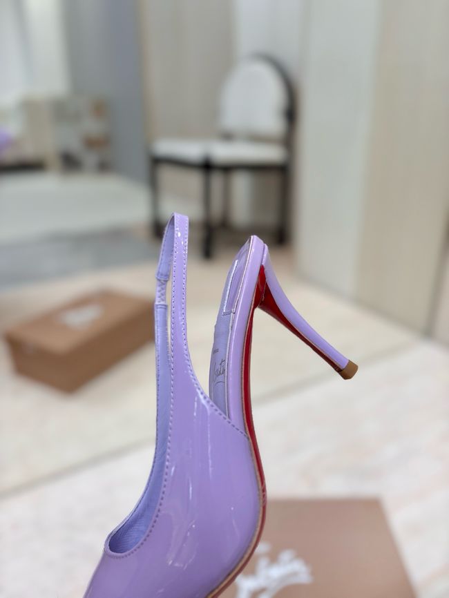 Christian Louboutin Slingbacks Lambskin 8.5CM 65078-1