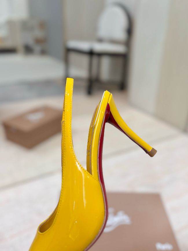 Christian Louboutin Slingbacks Lambskin 8.5CM 65078-2