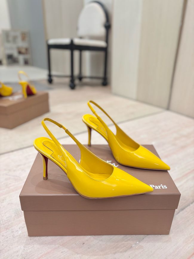 Christian Louboutin Slingbacks Lambskin 8.5CM 65078-2