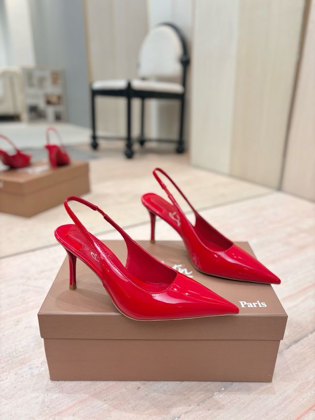 Christian Louboutin Slingbacks Lambskin 8.5CM 65078-3
