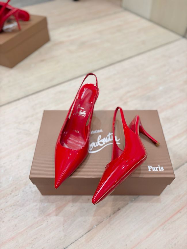 Christian Louboutin Slingbacks Lambskin 8.5CM 65078-3