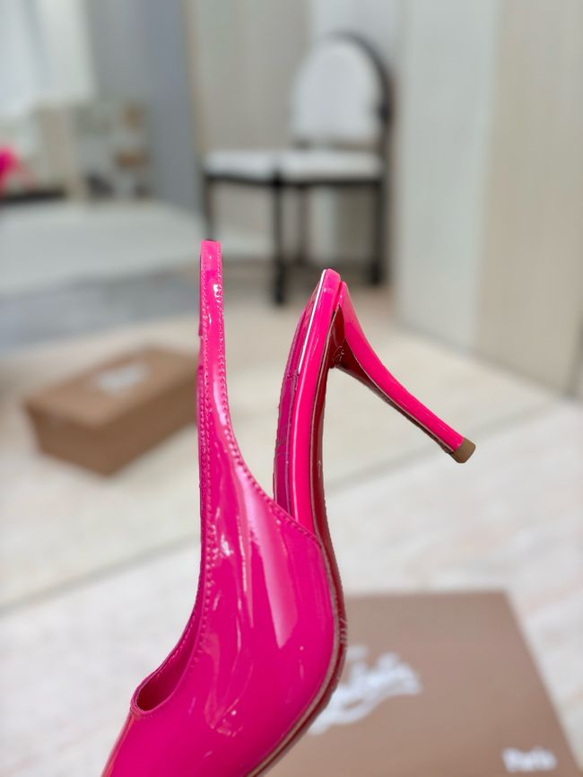 Christian Louboutin Slingbacks Lambskin 8.5CM 65078-4
