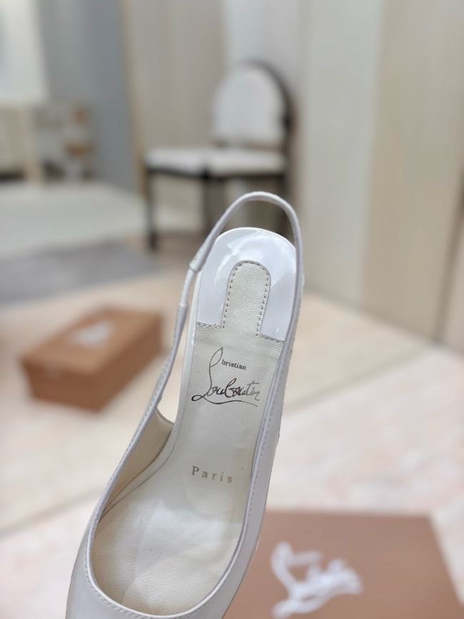 Christian Louboutin Slingbacks Lambskin 8.5CM 65078-6