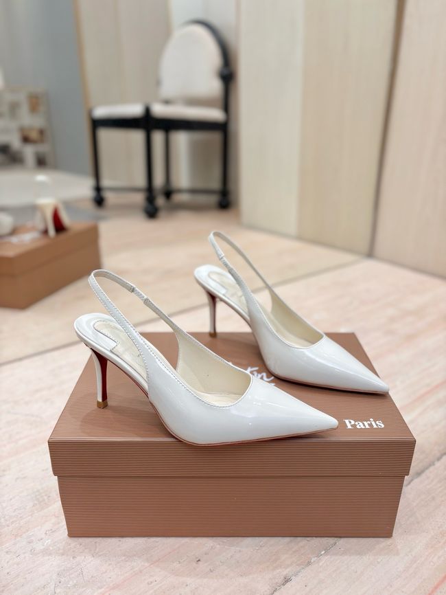Christian Louboutin Slingbacks Lambskin 8.5CM 65078-6