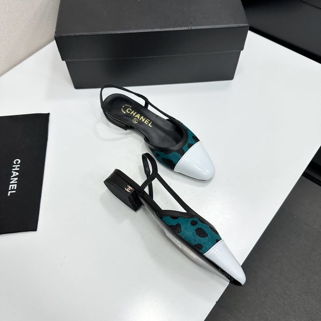 Chanel Slingbacks Lambskin & Mixed Fibers 65080-1