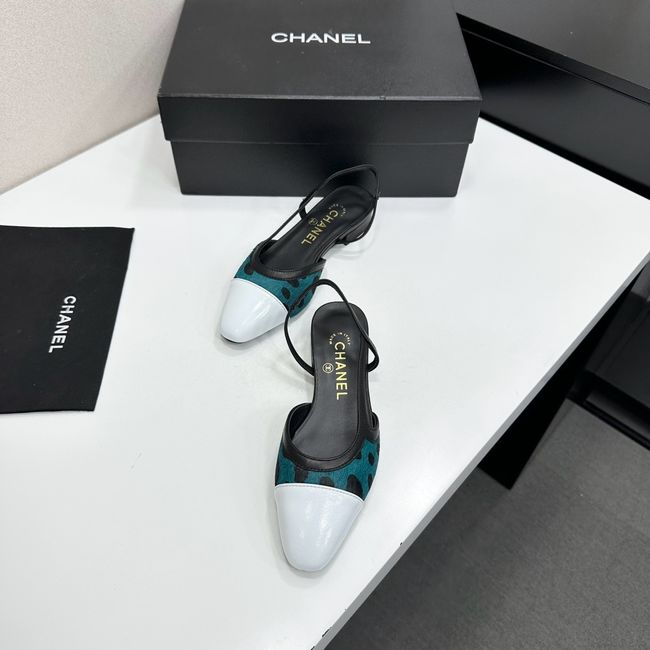 Chanel Slingbacks Lambskin & Mixed Fibers 65080-1