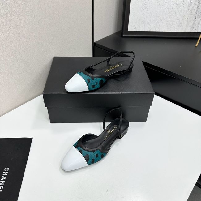 Chanel Slingbacks Lambskin & Mixed Fibers 65080-1
