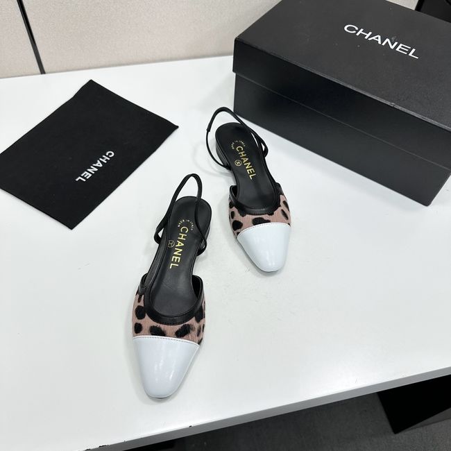 Chanel Slingbacks Lambskin & Mixed Fibers 65080-2