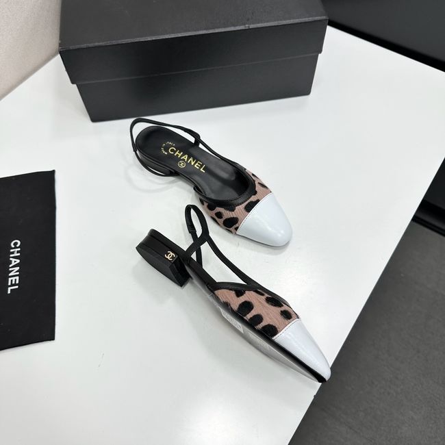 Chanel Slingbacks Lambskin & Mixed Fibers 65080-2