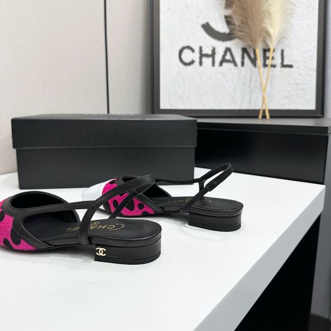 Chanel Slingbacks Lambskin & Mixed Fibers 65080-5