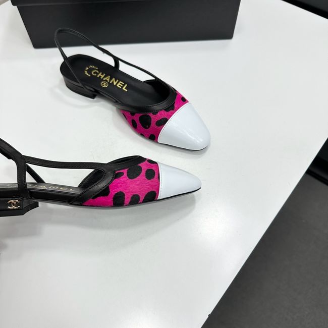 Chanel Slingbacks Lambskin & Mixed Fibers 65080-5