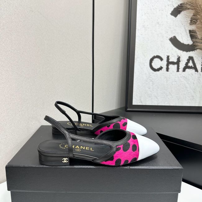 Chanel Slingbacks Lambskin & Mixed Fibers 65080-5