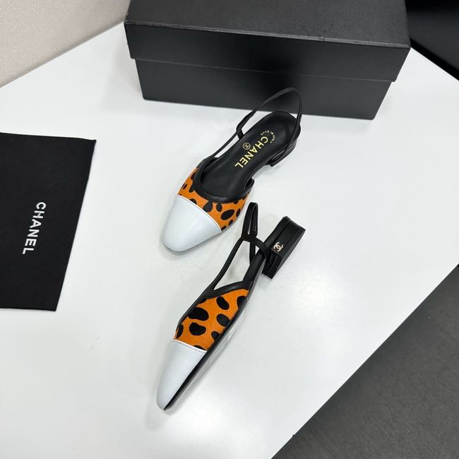 Chanel Slingbacks Lambskin & Mixed Fibers 65080-7