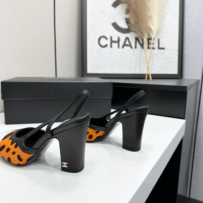 Chanel Slingbacks Lambskin & Mixed Fibers  90mm G47281-1