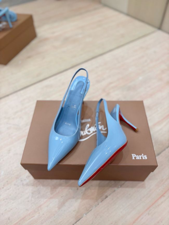 Christian Louboutin Slingbacks Lambskin 8.5CM 65078-10