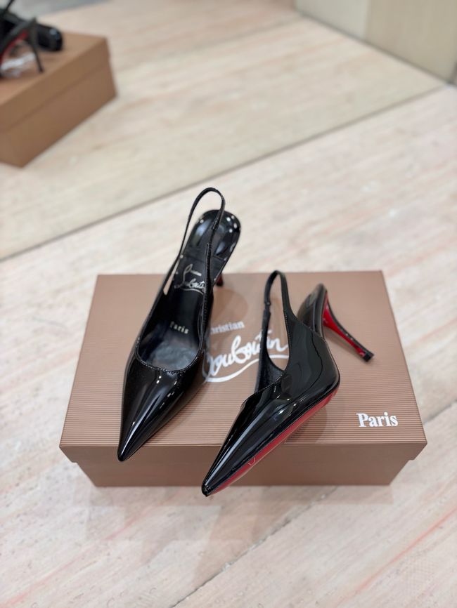 Christian Louboutin Slingbacks Lambskin 8.5CM 65078-7