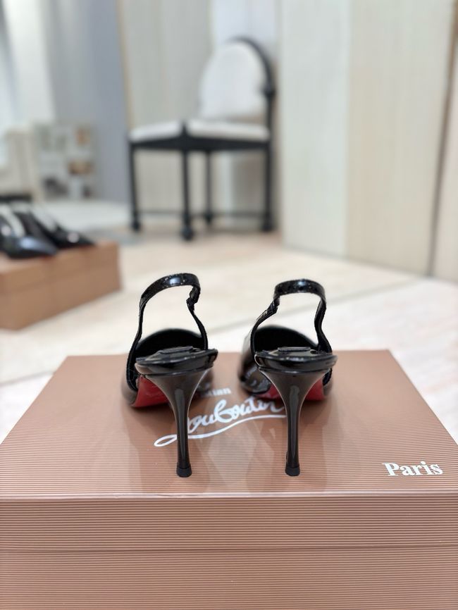 Christian Louboutin Slingbacks Lambskin 8.5CM 65078-7