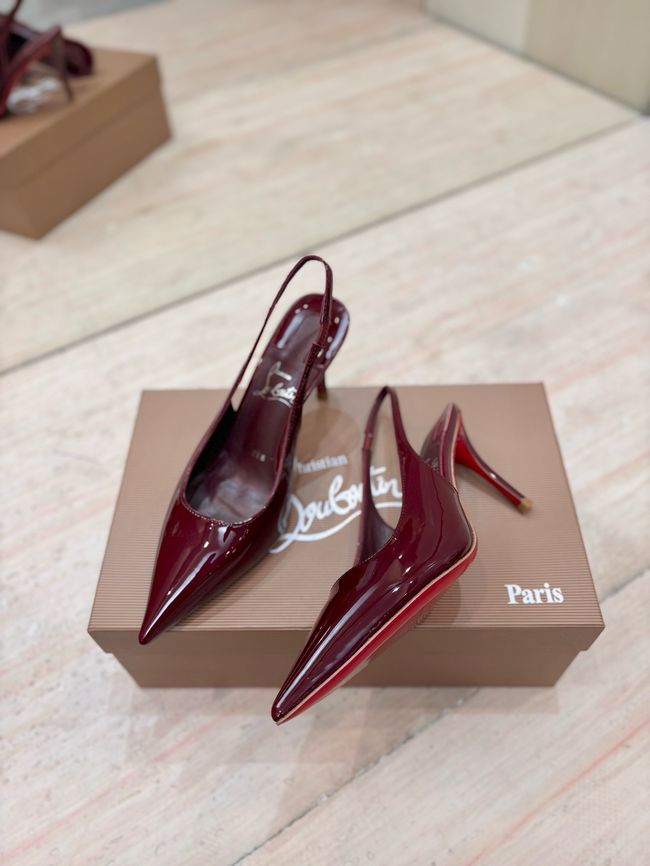 Christian Louboutin Slingbacks Lambskin 8.5CM 65078-8