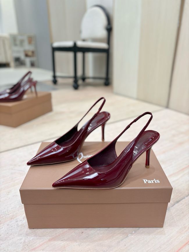 Christian Louboutin Slingbacks Lambskin 8.5CM 65078-8