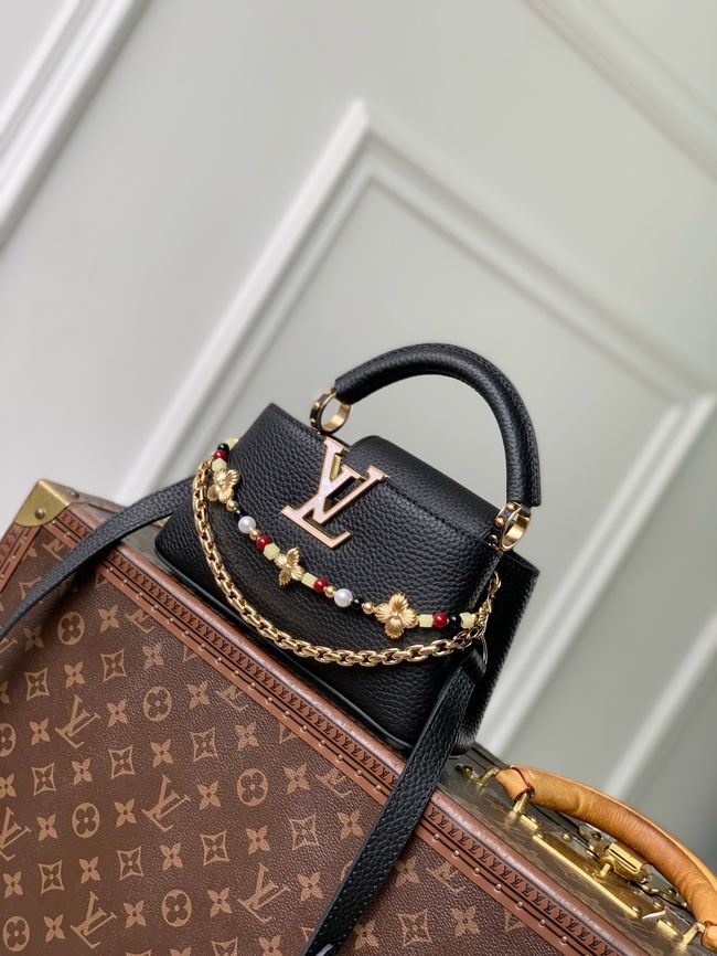 Louis Vuitton Capucines East West Mini M29443 black Louis Vuitton Capucines East West Mini M29443 black