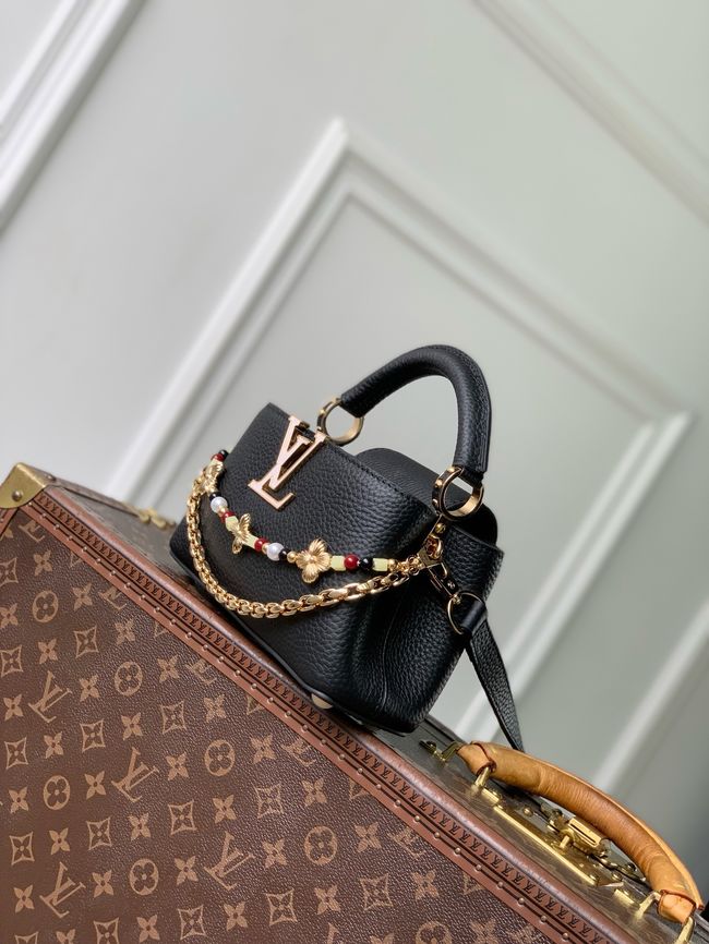 Louis Vuitton Capucines East West Mini M29443 black Louis Vuitton Capucines East West Mini M29443 black