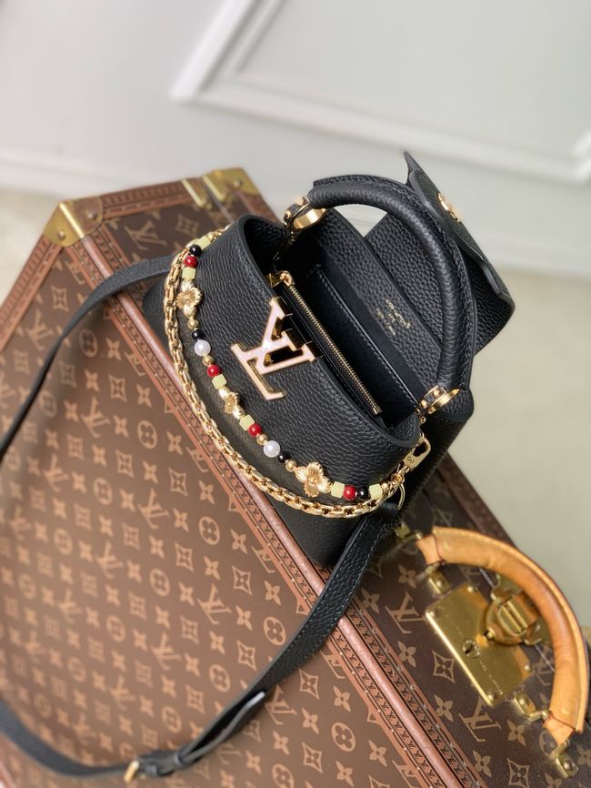 Louis Vuitton Capucines East West Mini M29443 black Louis Vuitton Capucines East West Mini M29443 black