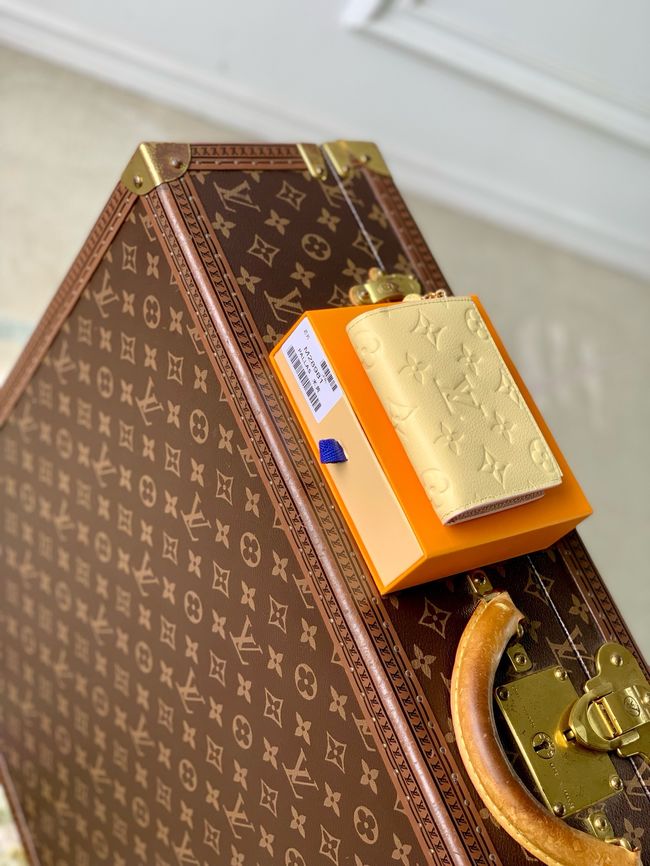 Louis Vuitton Charms Pocket Wallet M28981 light yellow Louis Vuitton Charms Pocket Wallet M28981 light yellow